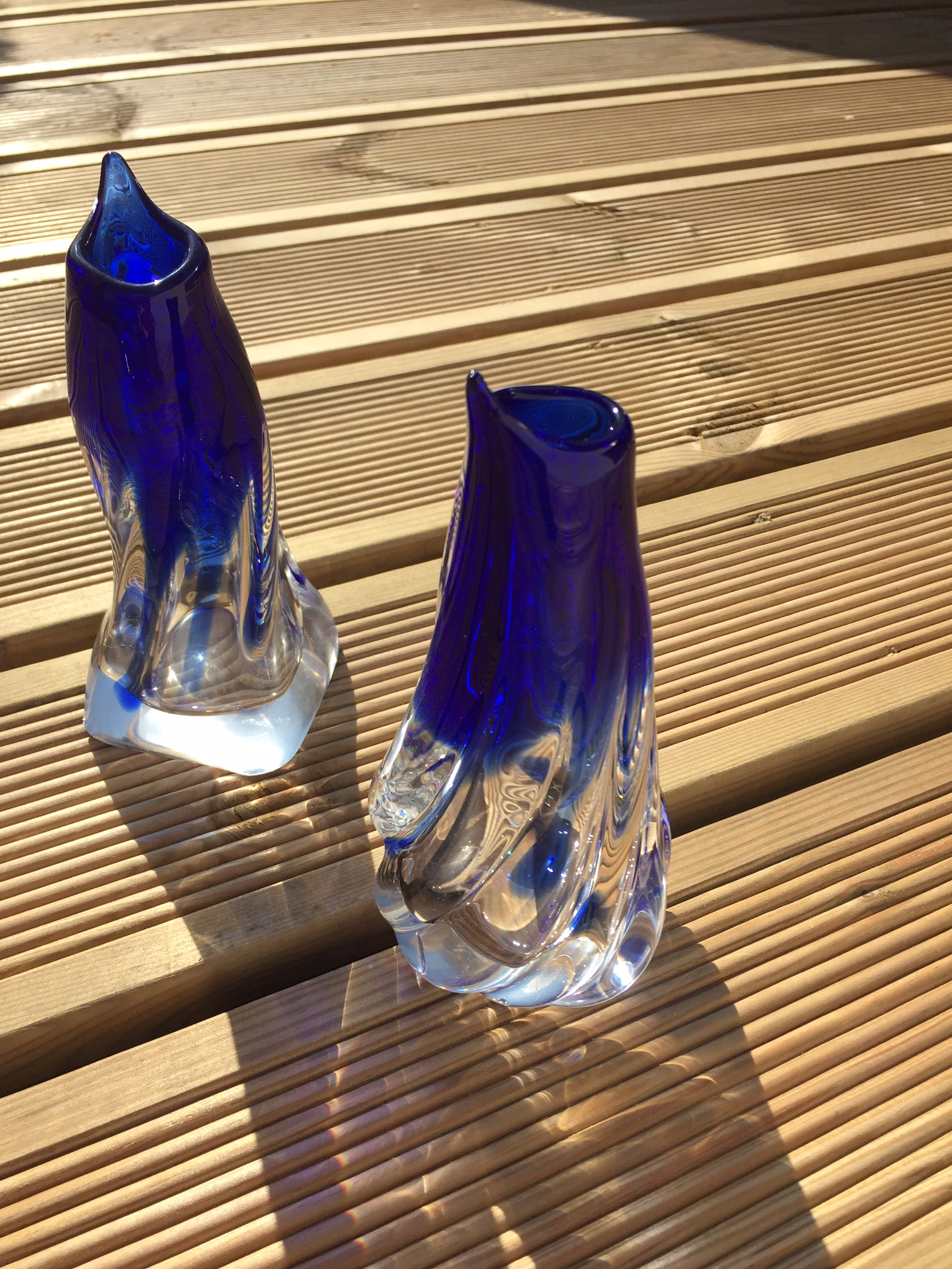 Murano glass design for oil & vinegar service