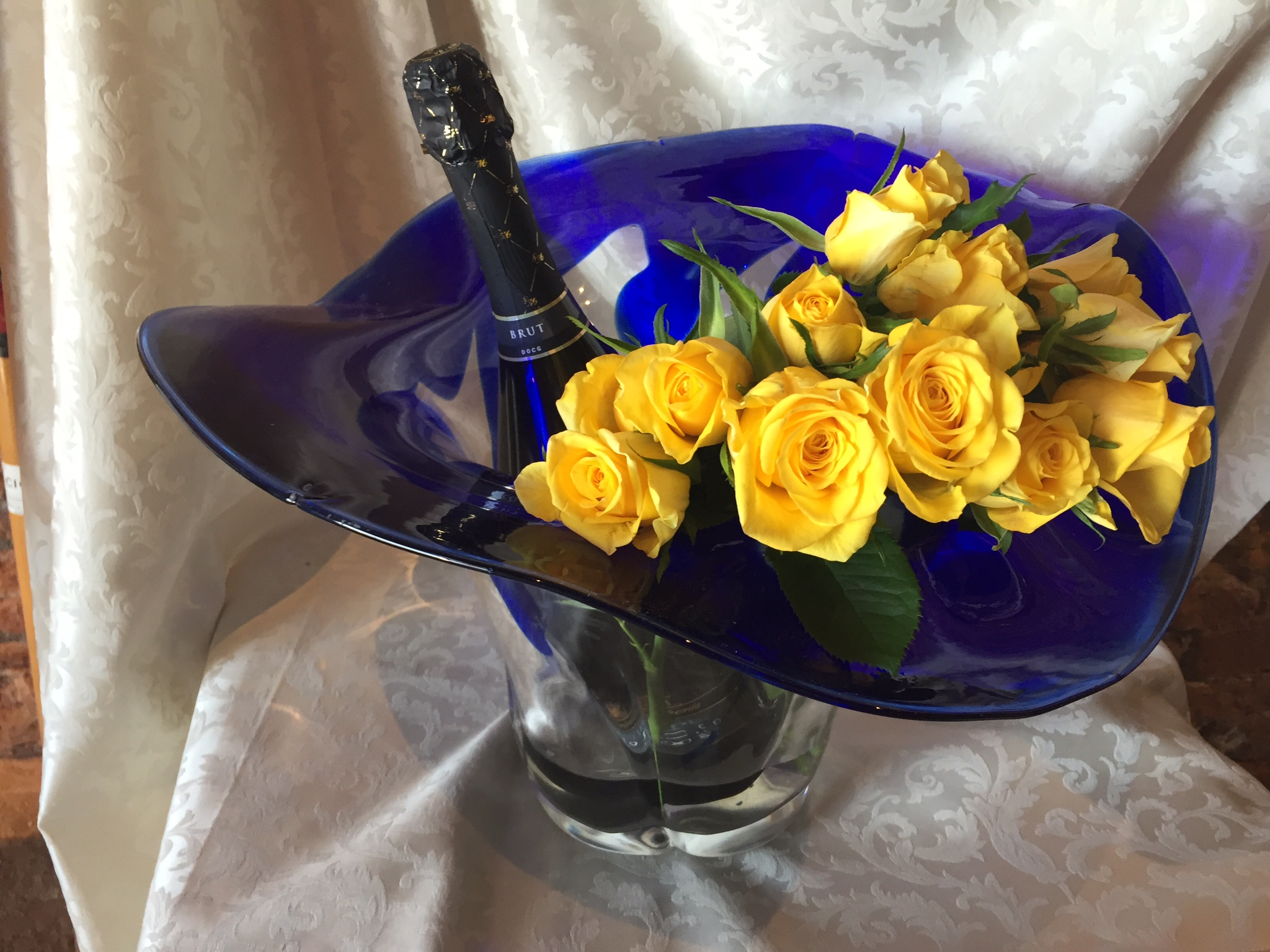 Murano glass vase for flowers