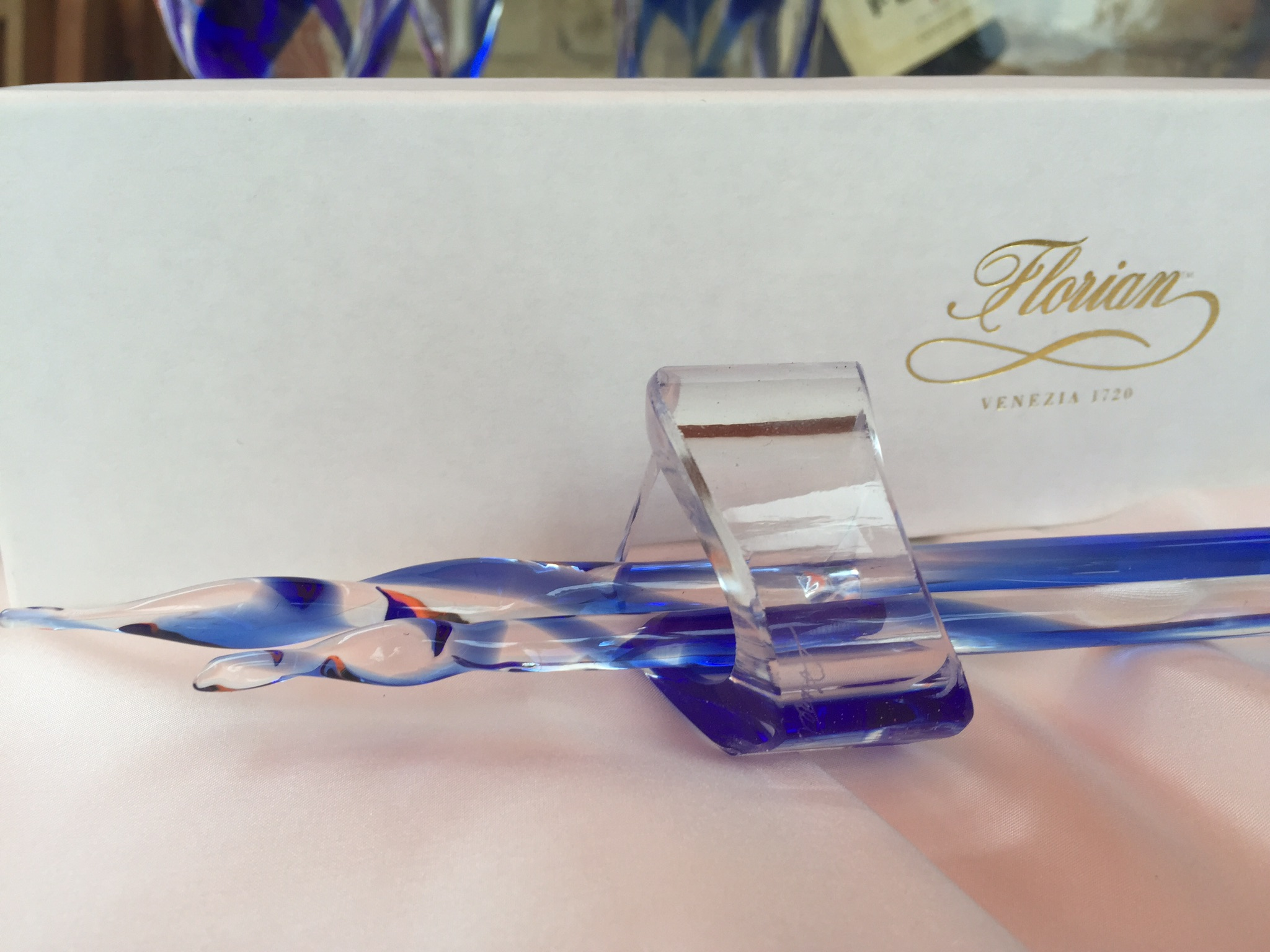 Murano glass chop-sticks design