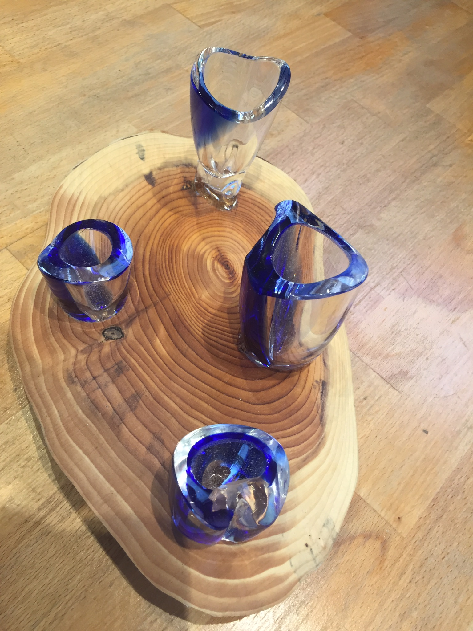 Murano glass design for drink shots
