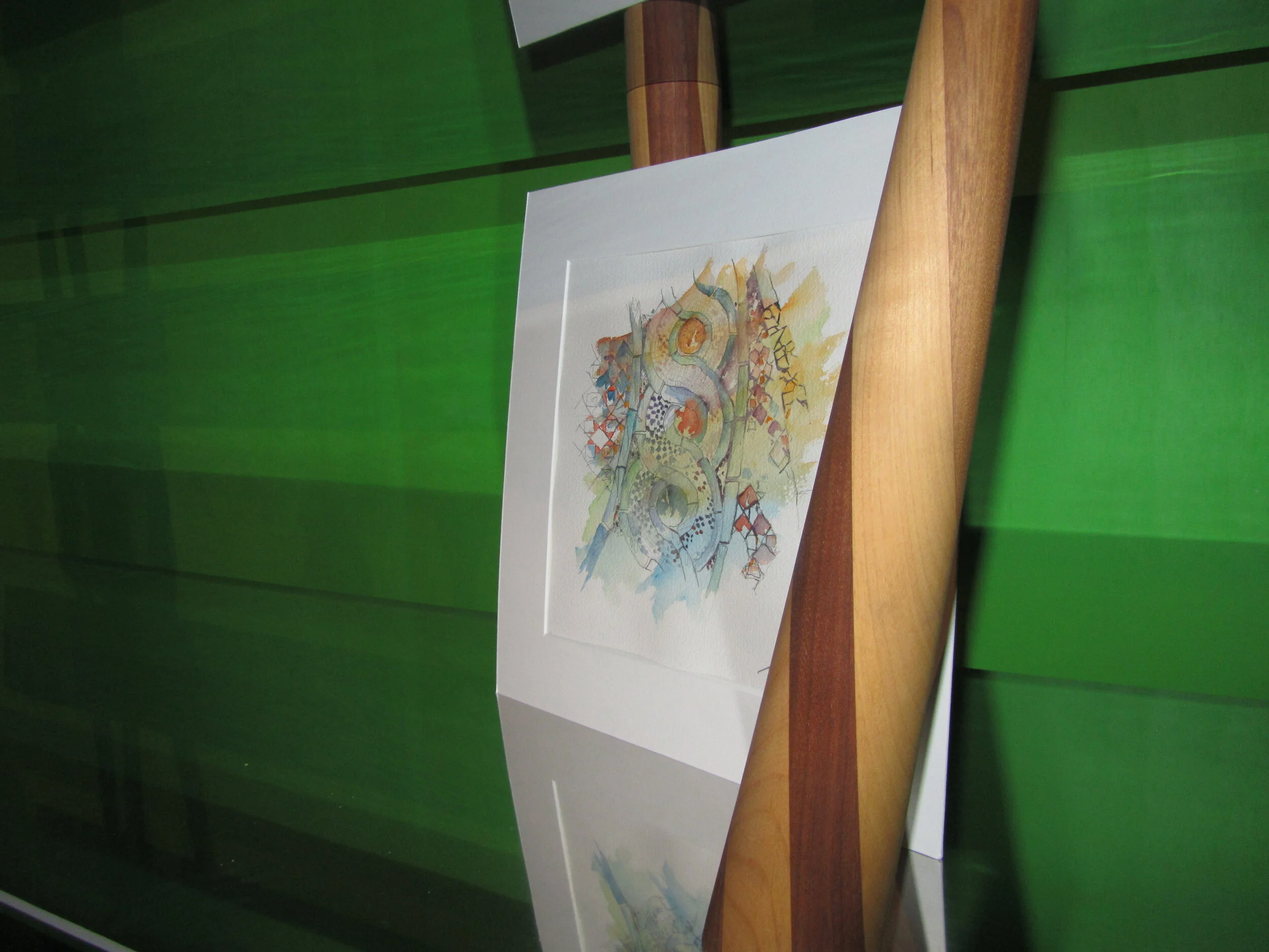 Tuchel watercolour & Toyo Ito furniture, Mag. del Sale.,Venice  