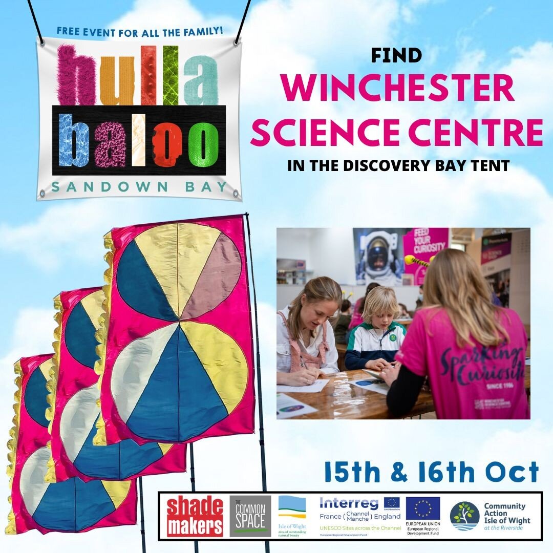 WHAT TO FIND AT HULLABALOO 2022...

🧫 Come and explore intriguing sounds and investigate light with Winchester Science Centre! Get stuck in with our nature craft activities and join the animal orchestra!
 Instagram: @winchestersciencecentre
Twitter: