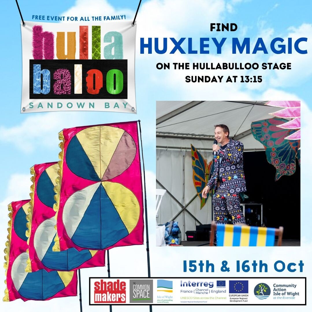 🎩 HUXLEY MAGIC
SUNDAY @ 1:15PM
The award-winning Huxley will be bringing his hugely popular magic and comedy show back to Hullabaloo this year! Catch him on HullaBULLoo stage on Sunday afternoon.

🎧 DJamie
SATURDAY @ 14:45
DJamie will be bringing s