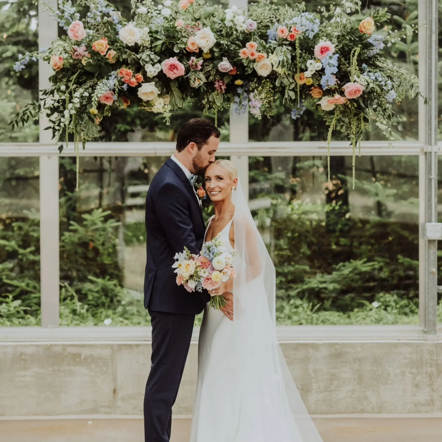 I won't be over this one for a very long time.

The always beautiful Ivy House is a dream venue, but to get to build something from scratch and design with color takes the cake.

Not to mention, getting to design for the sweetest and most beautiful c