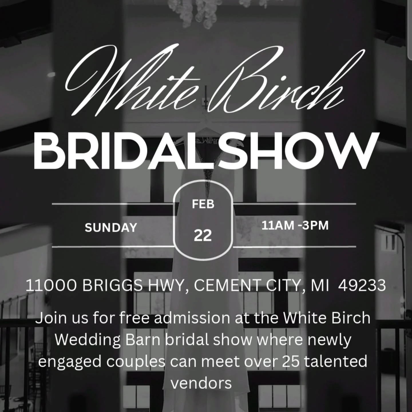 Calling all newly engaged couples looking for a venue or @whitebirchweddingbarn booked clients wanting to meet amazing vendors...

We cannot wait to meet you on Sunday February 22nd, 11am-3pm!

Scroll through to see just a few of the amazing weddings