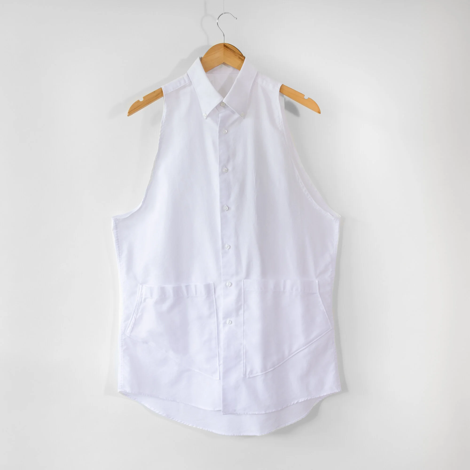 Upcycled Dress Shirt, White, Medium
