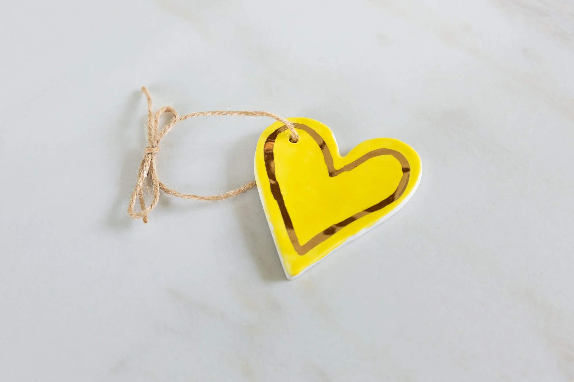 Yellow Heart Charm