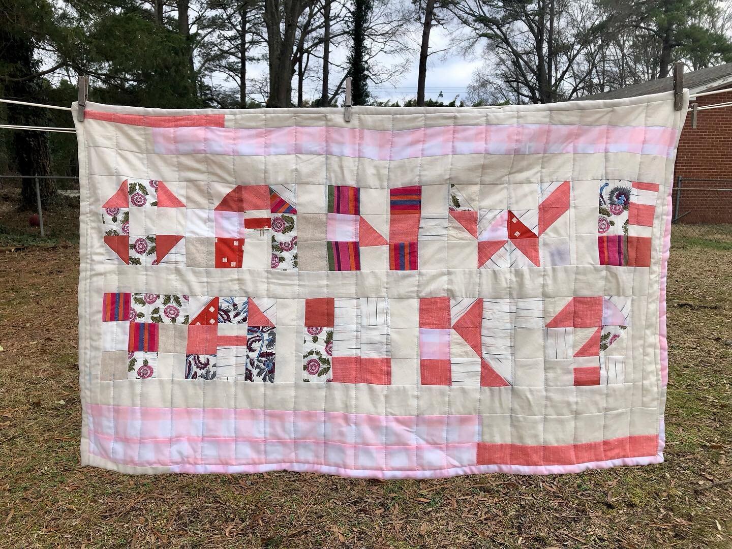 I worked on this piece about friendship a while back. I&rsquo;ve struggled with friendships my whole life - good thing I found my best friend in my husband, @ericwatersphotography.

#quilting #sewing #textiles #handmade #womenswork #busywork #canweta