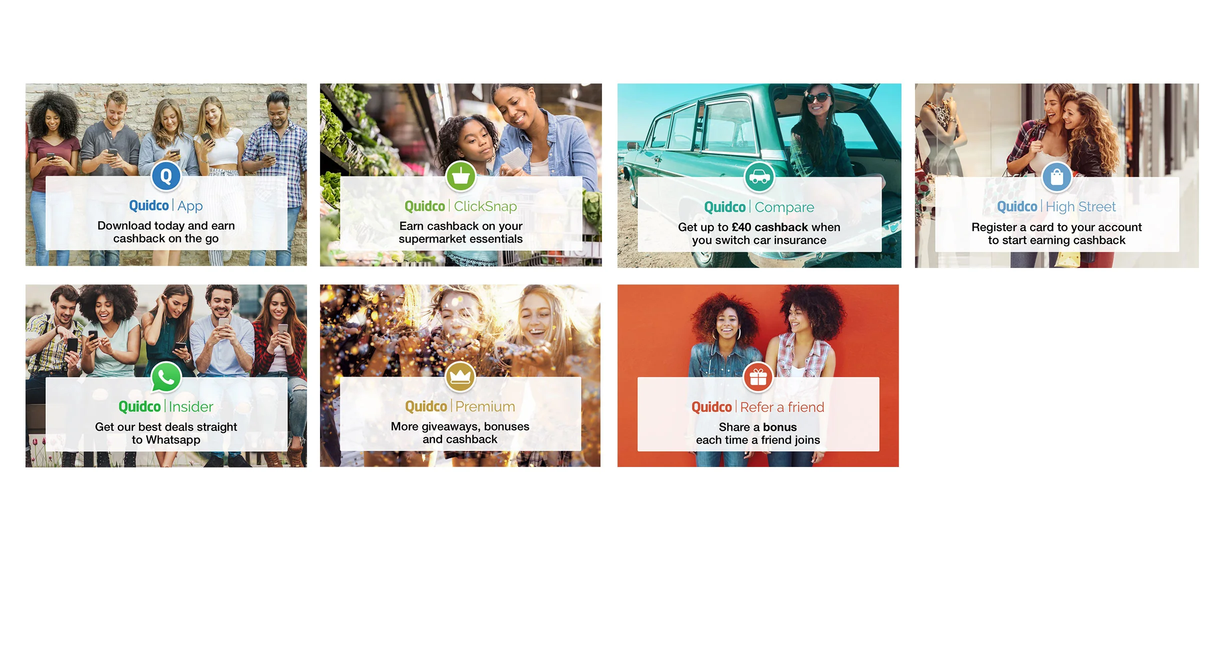 Quidco Sub-brands and Propositions