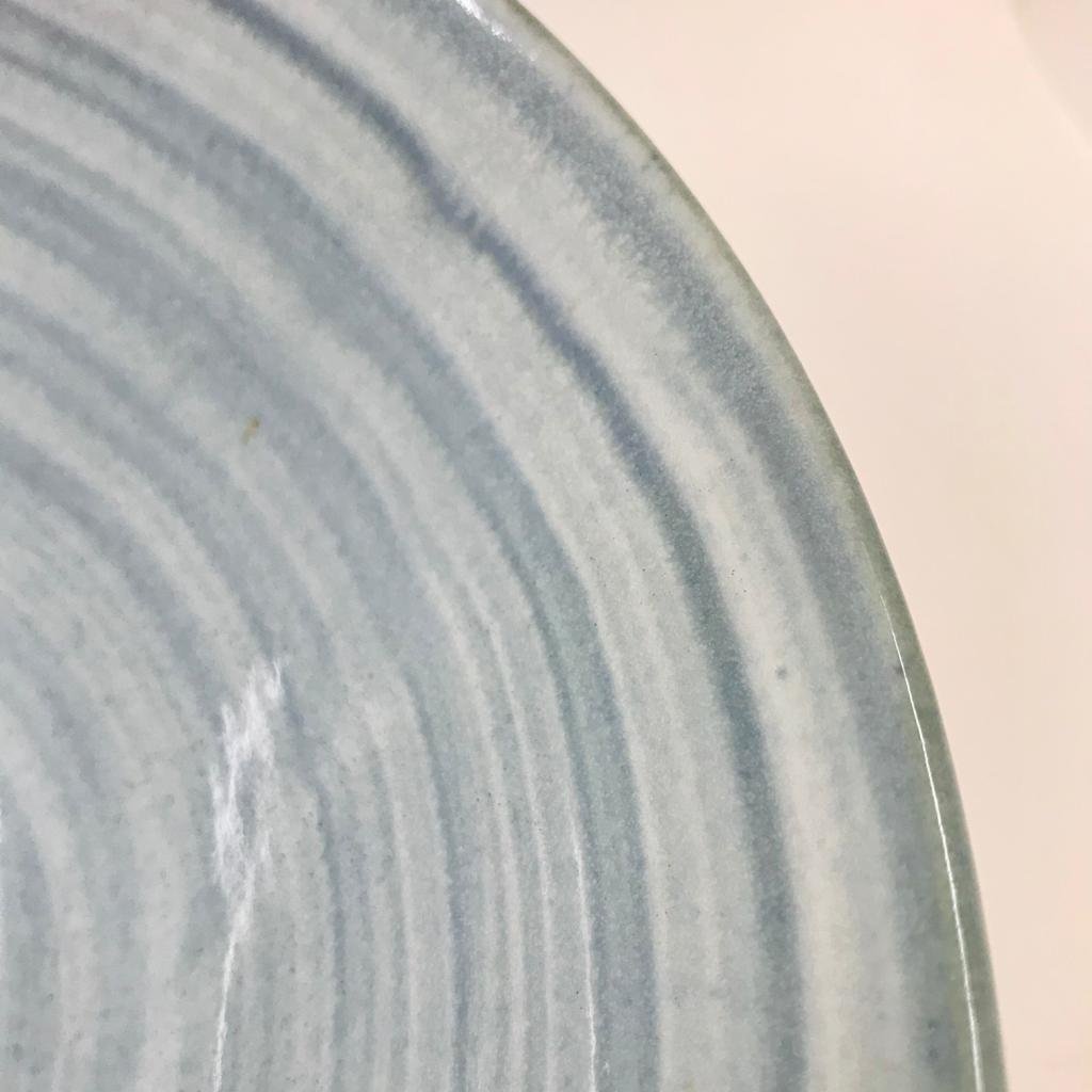 Larger Porcelain Bowl Blue Spirals inside + Blue Green out 25 x 10.5 3.jpeg