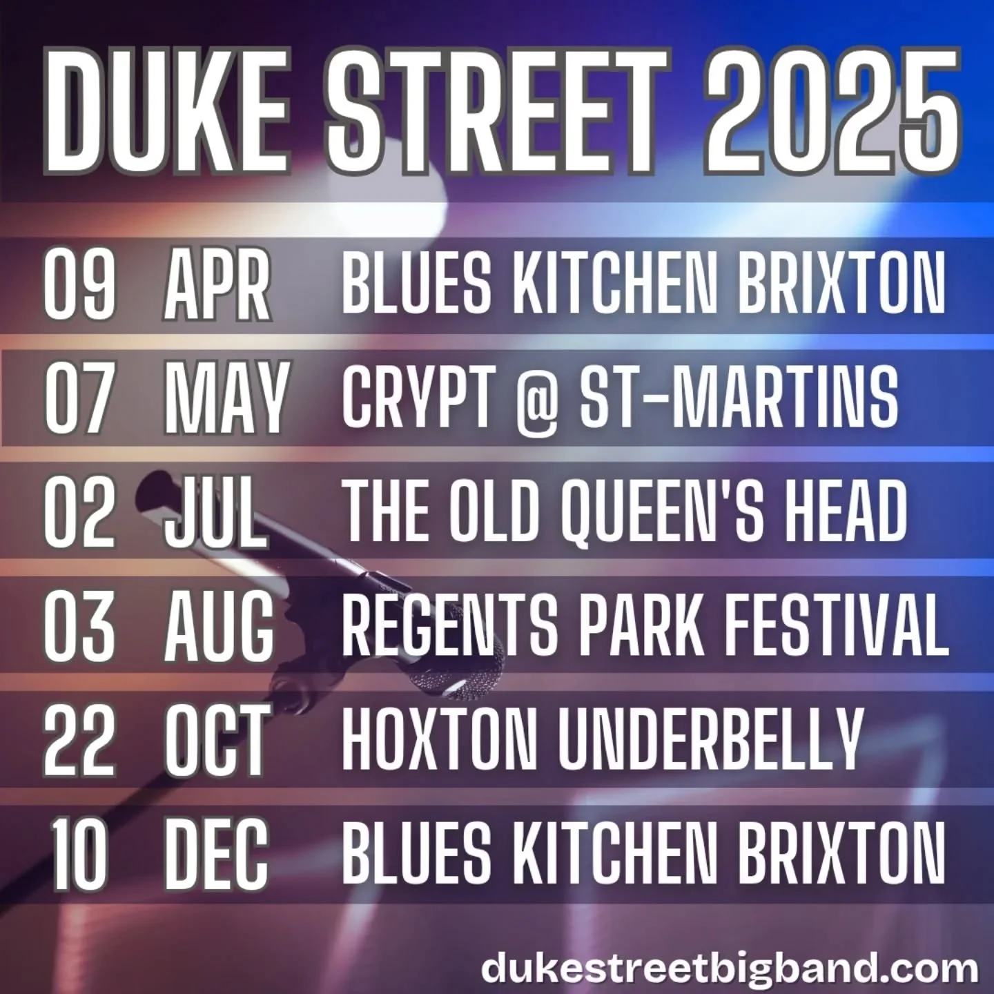 New gig alert - Hoxton Underbelly @gigis_hoxton
22 October

Tickets on sale now! dukestreetbigband.com

#londonjazz #londonbigband #jazzlondon #jazzgigslondon