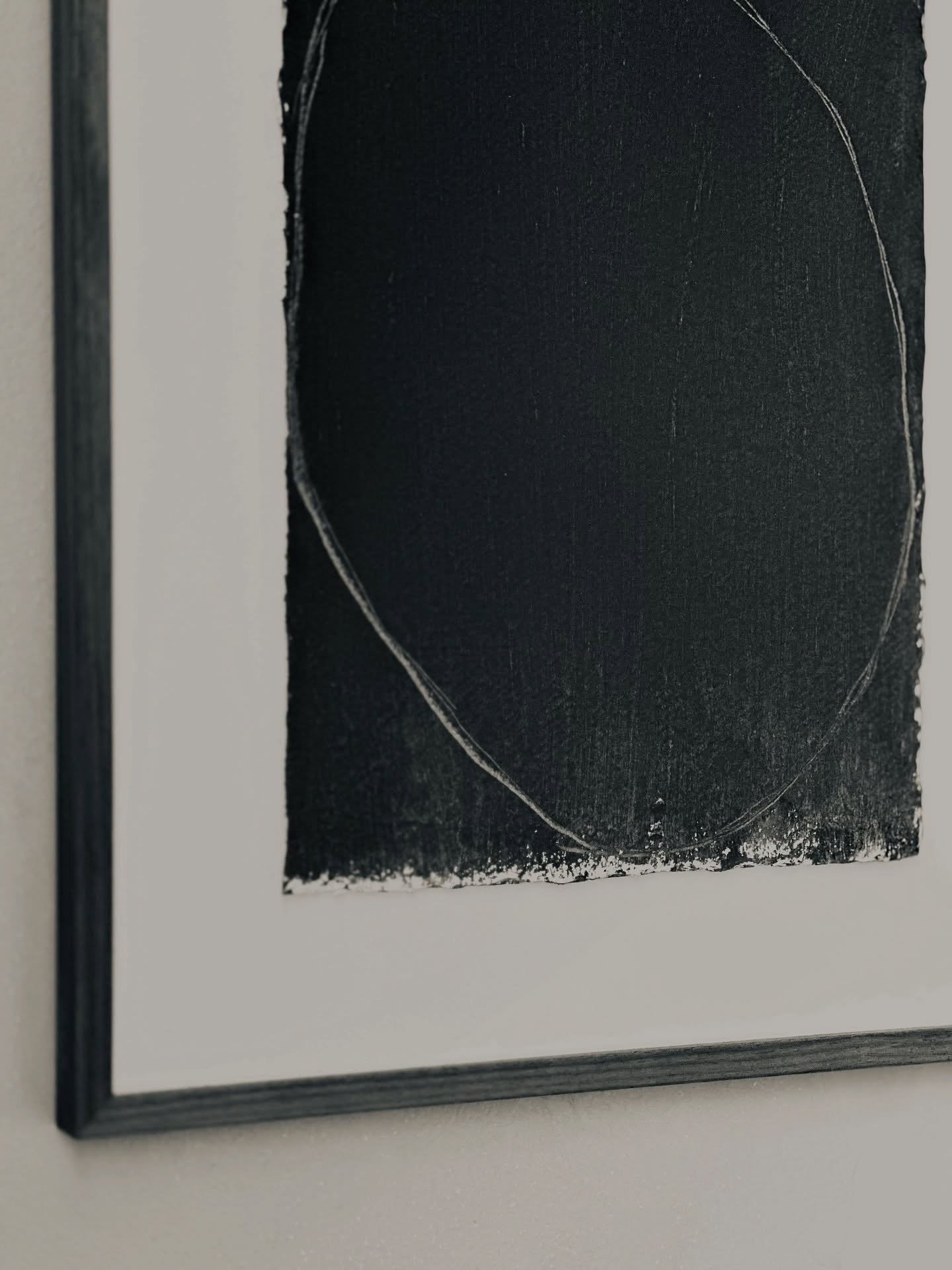 Each piece in this collection is a quiet exploration of surface and gesture.

 I begin with pigments on textured paper, then disrupt the surface with hand-scratched markings&mdash;intuitive, tactile interruptions that evoke memory, erosion, and time.