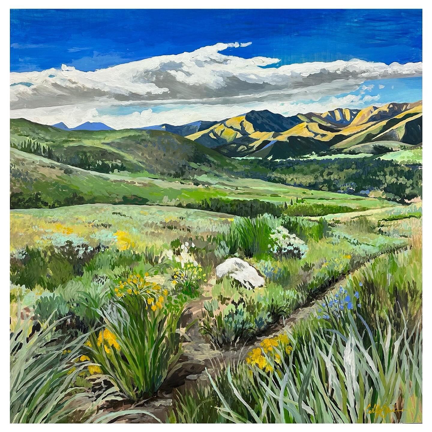 Land of Many Uses, 48x48&rdquo;

Look forward to seeing pictures of this piece hanging at its new home. 

@hemmings_gallery 🌟

#cubbywestart #landscapepainting #landscapepainter