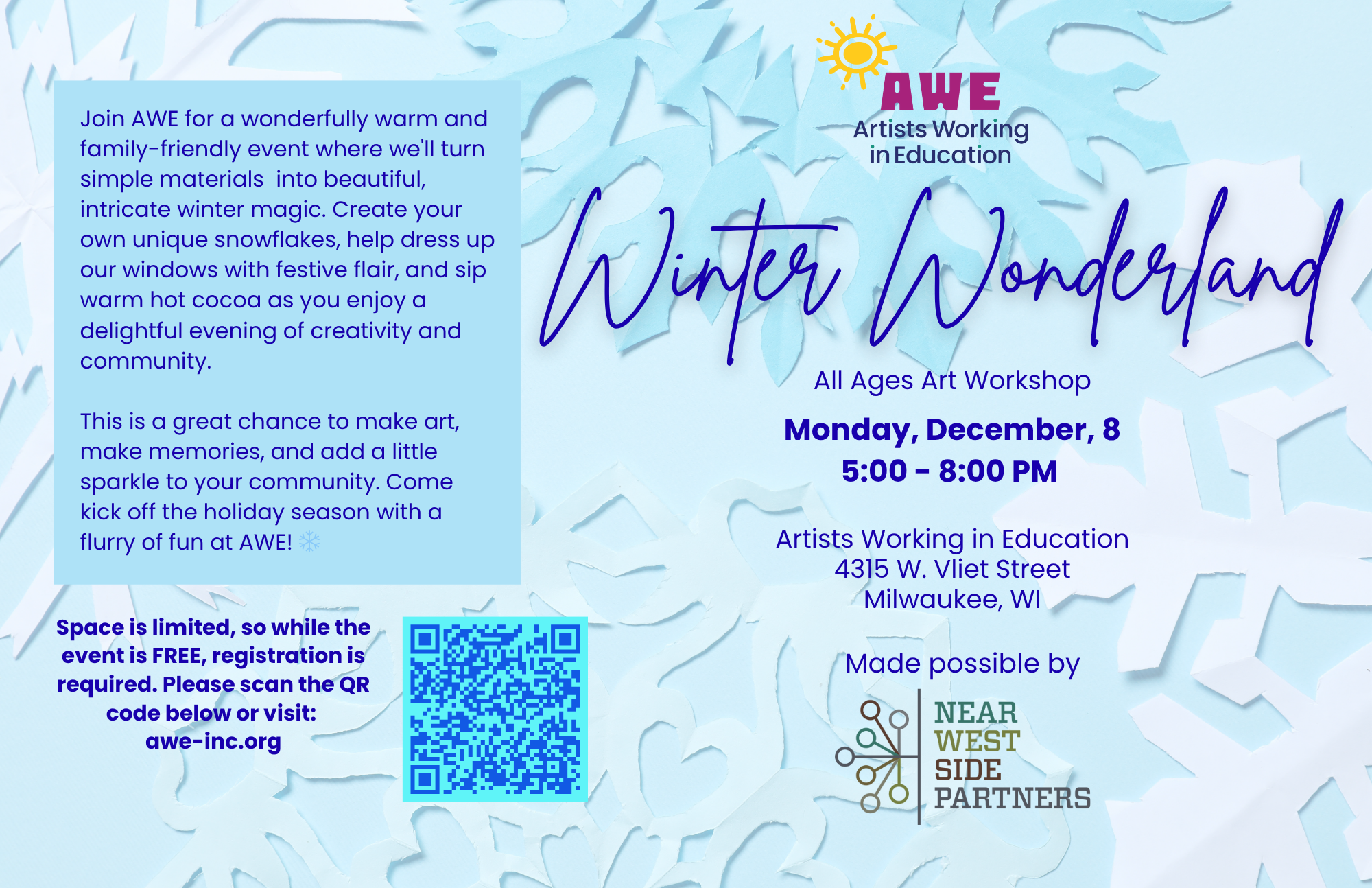 Winter Wonderland - All Ages Art Workshop