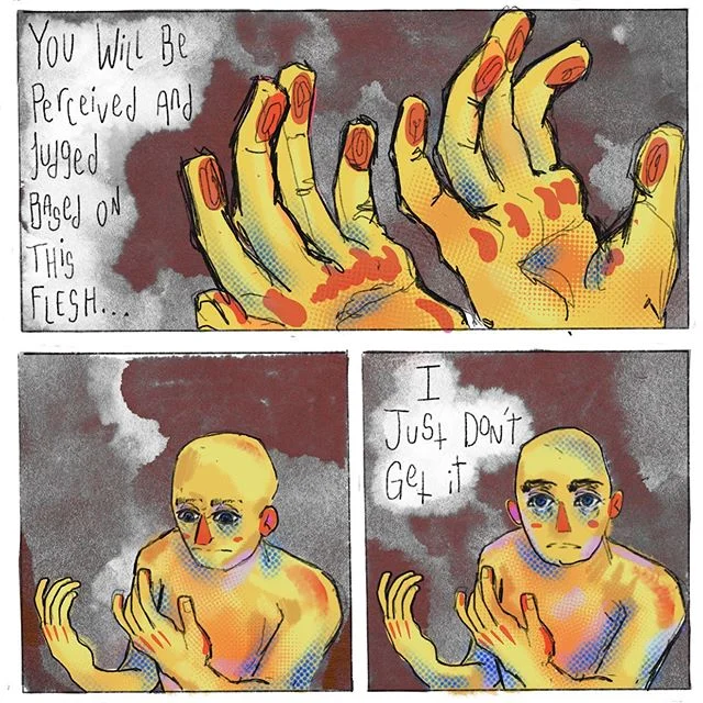 I feel like I&rsquo;m on the edge of a breakthrough lolol
.
.
.
.
.
.
#art #drawing #sketch #sketchbook  #digitalart #figuredrawing #inkdrawing #ink #crosshatching #halftone #character #bodyhorror #text #artist #surrealism #dreamimagery #comic #seque