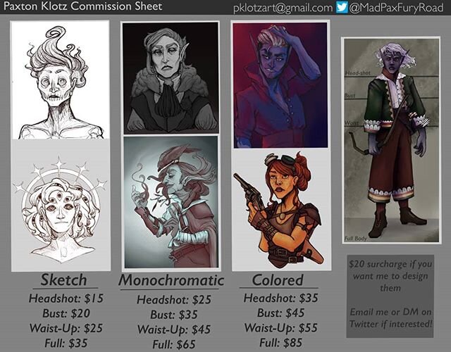 The virus was already stressful and with this latest round of closures in Florida I'm worried my school will close dorms, so I'm opening commissions to try to get a little extra money. I take payment through paypal.

#commissionsopen #commissions #ar