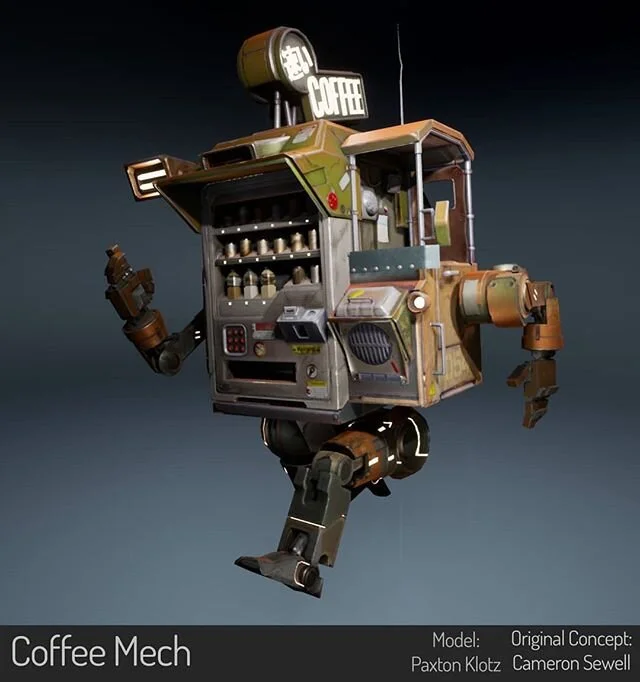 Finished a mech based off of an illustration by Cameron Sewell ( @thdark ) :) it was a really fun project to work on and finish and I'm really proud of how it turned out!
.
.
.
.
.
.
.
.
#art #artist #3d #3dmodeling #maya #zbrush #substancepainter #u