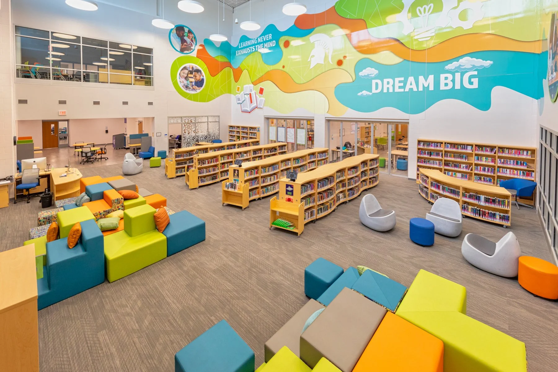 renovated school library