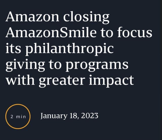 Say Goodbye to AmazonSmile