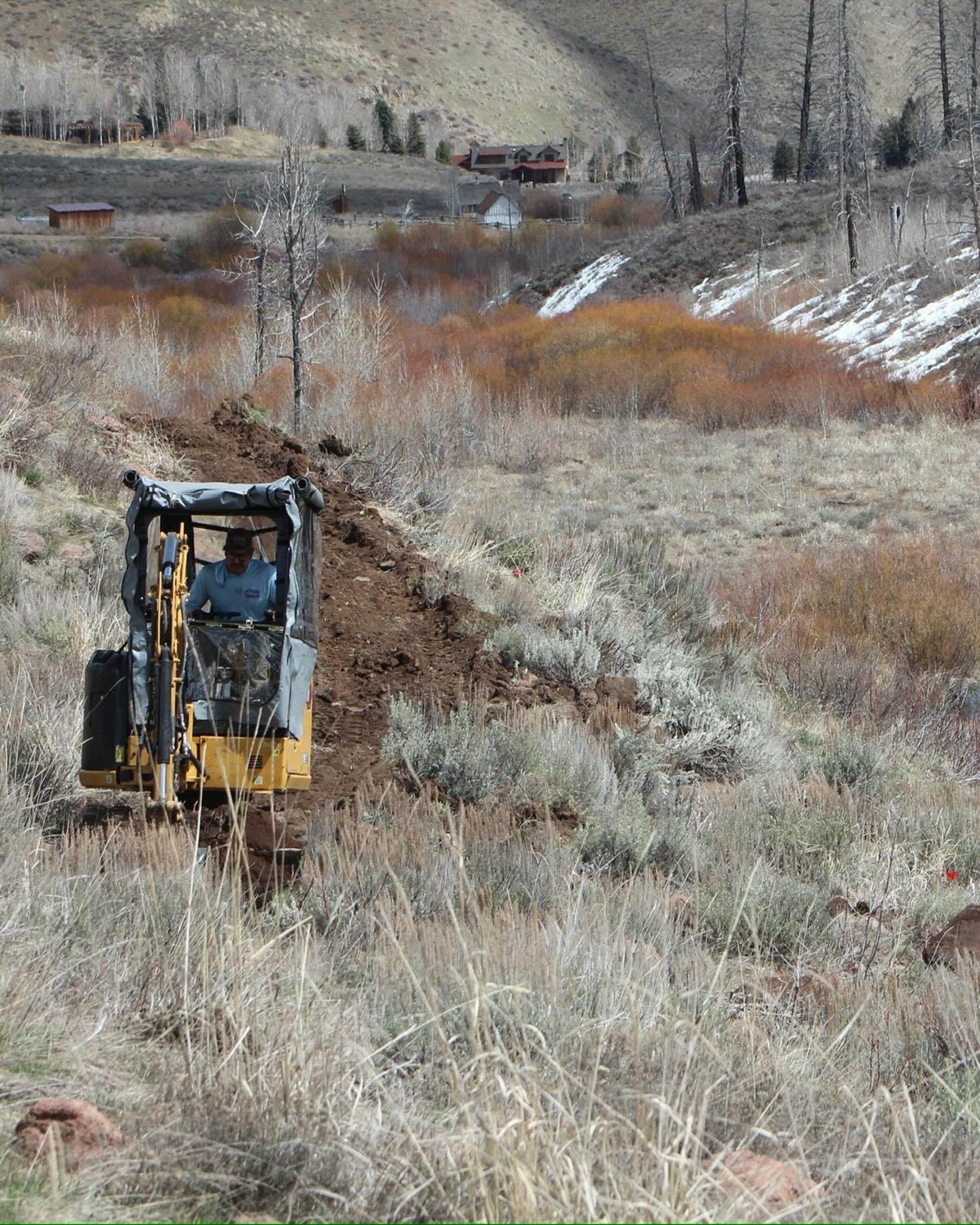 It&rsquo;s happening!  Yesterday, we started to install the new trail reroute at Greenhorn.  This initial trail will take trail users from the start of the Cow Creek trail directly to the third bridge site.  @titustrails will be hard at work this wee