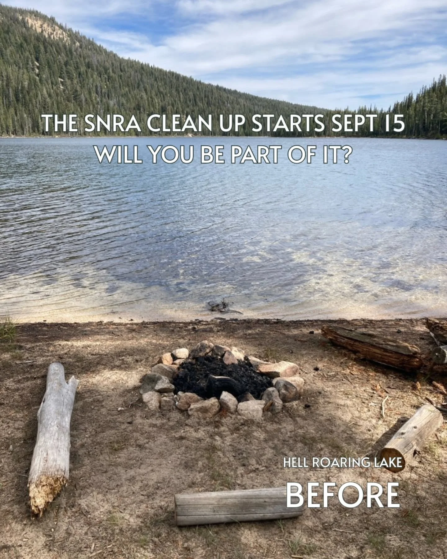The SNRA Cleanup starts TOMORROW! 🫎🦅💥
Over the next two weeks, volunteers will be hiking, camping, and exploring while giving back to the lands we all love. From the Stanley Lake Camping areas to Pole Creek and everywhere beyond, every bit of effo