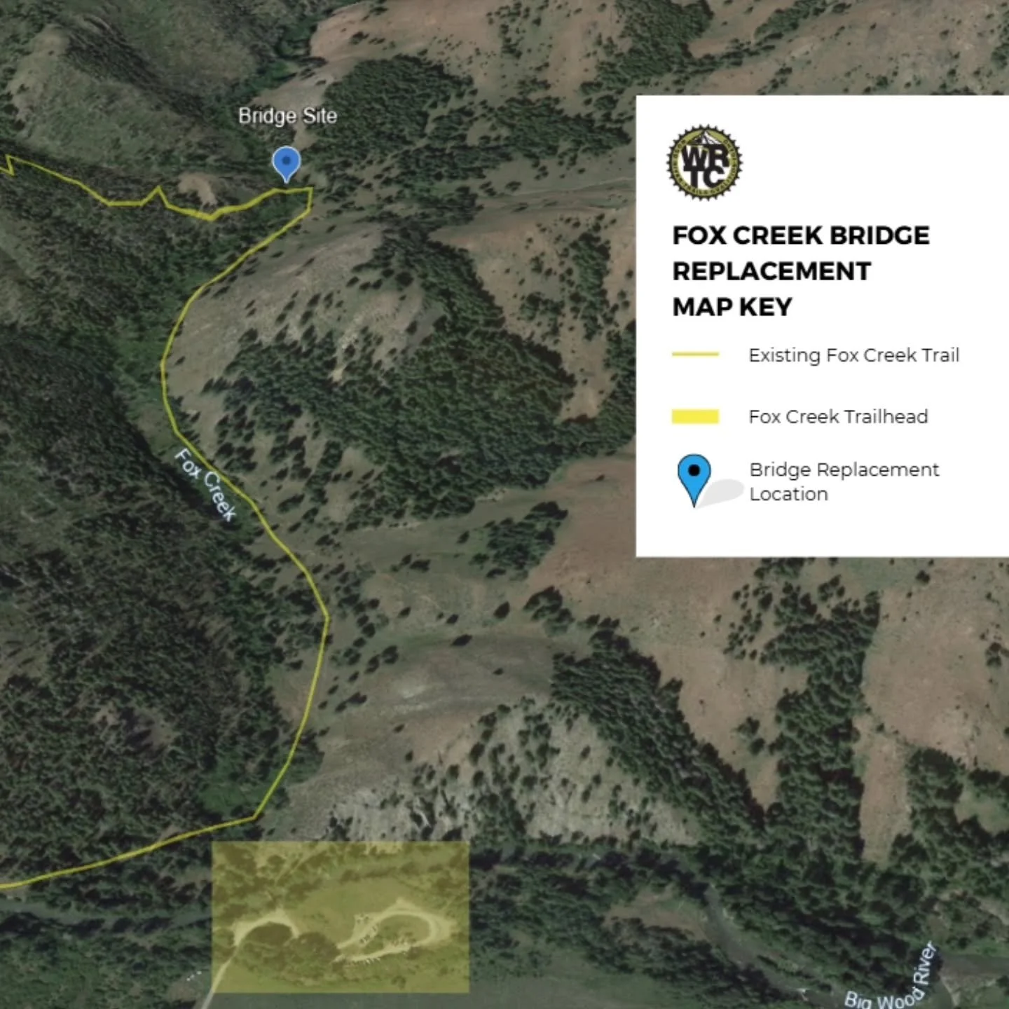 More comments needed!  We are ALSO applying for funding from the Idaho Department of Parks and Recreation Mountain Bike Plate Fund to help install a bridge over Fox Creek on the Fox Creek Trail.  This bridge will span 80' and replace the informal log