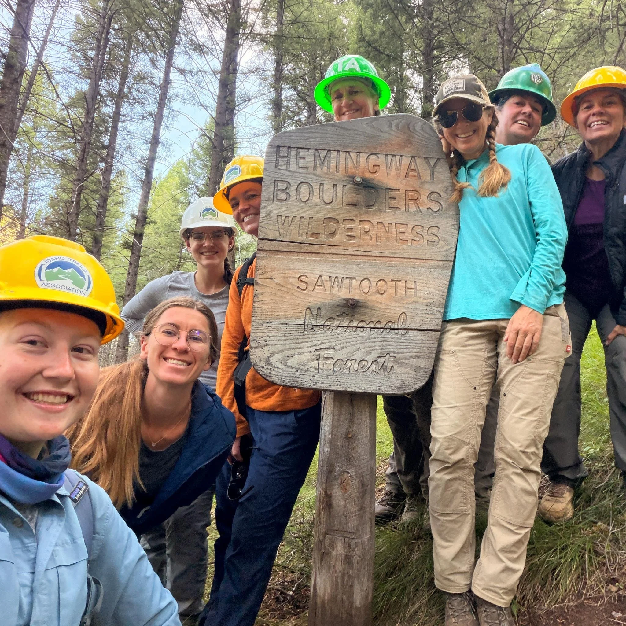 Women in the Wild Partnership with Idaho Trails Association gets Serious Work Done!