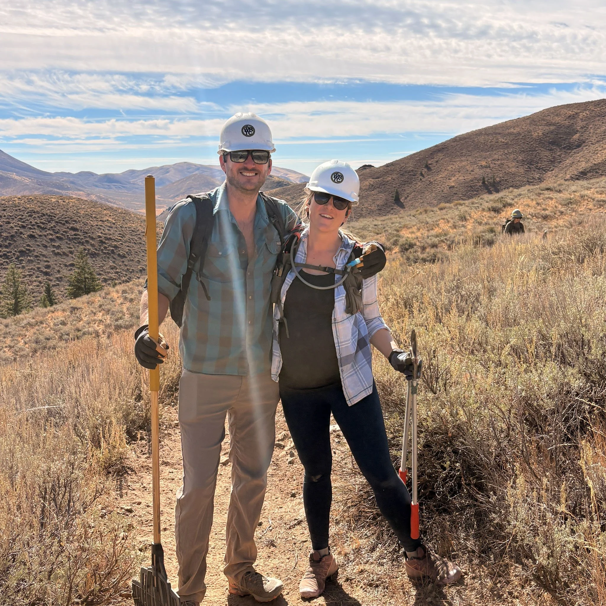 National Public Lands Day Volunteers work on Two Dog