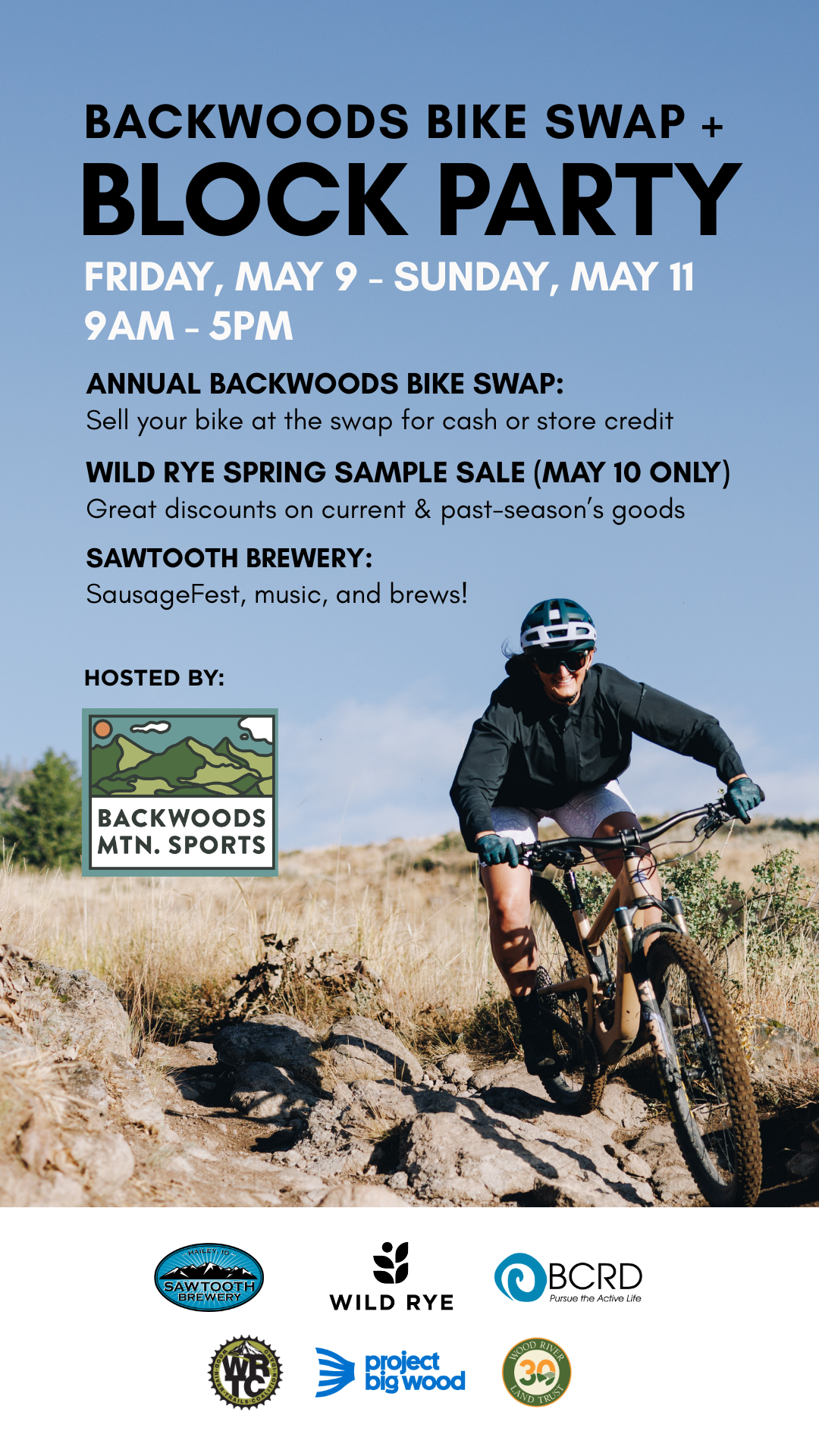 Backwoods Spring Bike Swap and Street Party — Wood River Trails Coalition