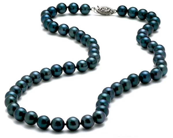 Akoya Saltwater Black Pearl Necklace 7-7.5mm AA+ Discounted Pearls.jpg