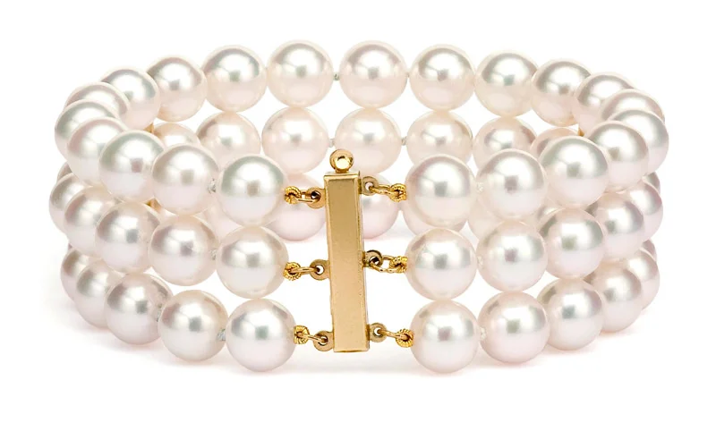 3-Strand Akoya Saltwater Pearl Bracelet Discounted Pearls.jpg