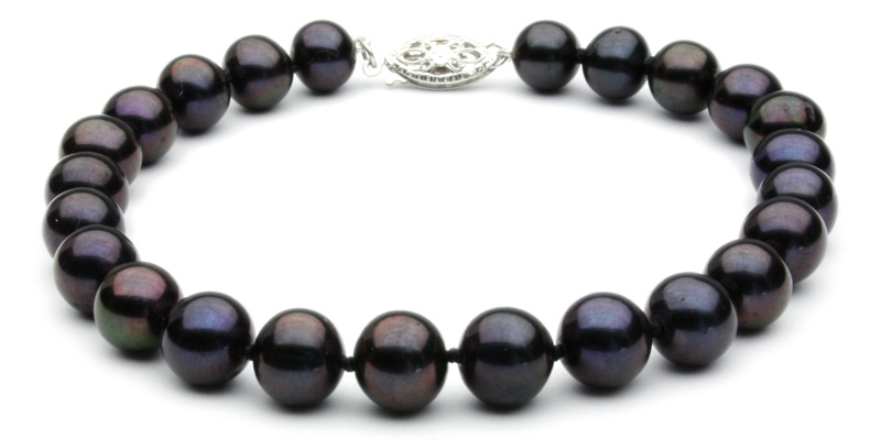 Freshwater Black Pearl Bracelet Discounted Pearls.jpg