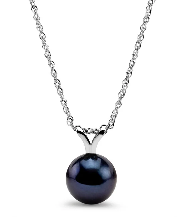 Akoya Black Pearl Pendant 2-Prong Discounted Pearls.jpg