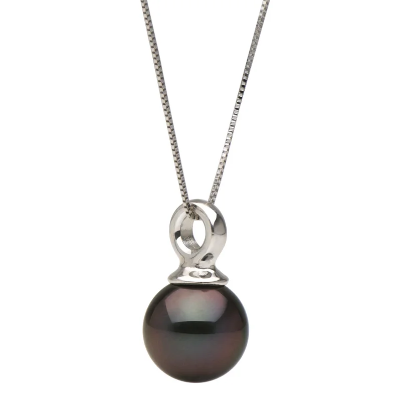 Tahitian Classic Pearl Pendant with Solid Loop Bail Discounted Pearls.jpg
