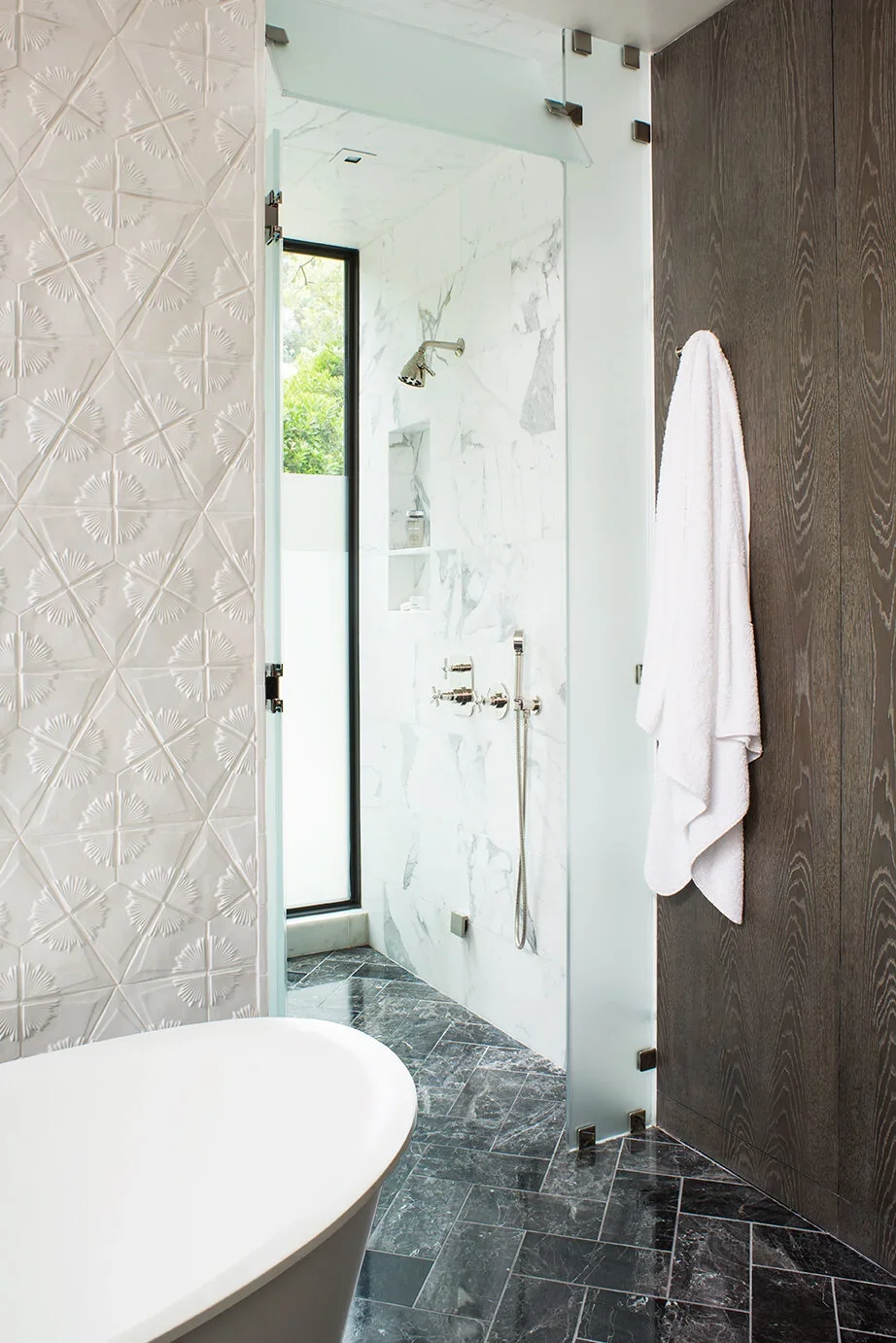 Master-Bathroom-Marble-Shower-Textured-Walls-Perfitt-Richards-Interior-Design.webp