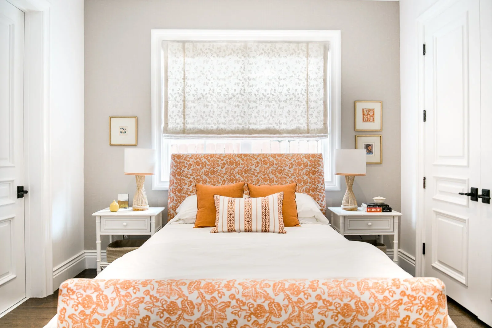 Bright-Traditional-Bedroom-Orange-Night-Stands-Floral-Headboard-Perfitt-Richards-Interior-Design.webp