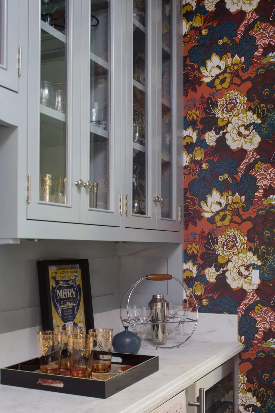 Butlers-Pantry-bold-vibrant-wallpaper-glass-front-cabinets-perfitt-richards-interior-design.webp