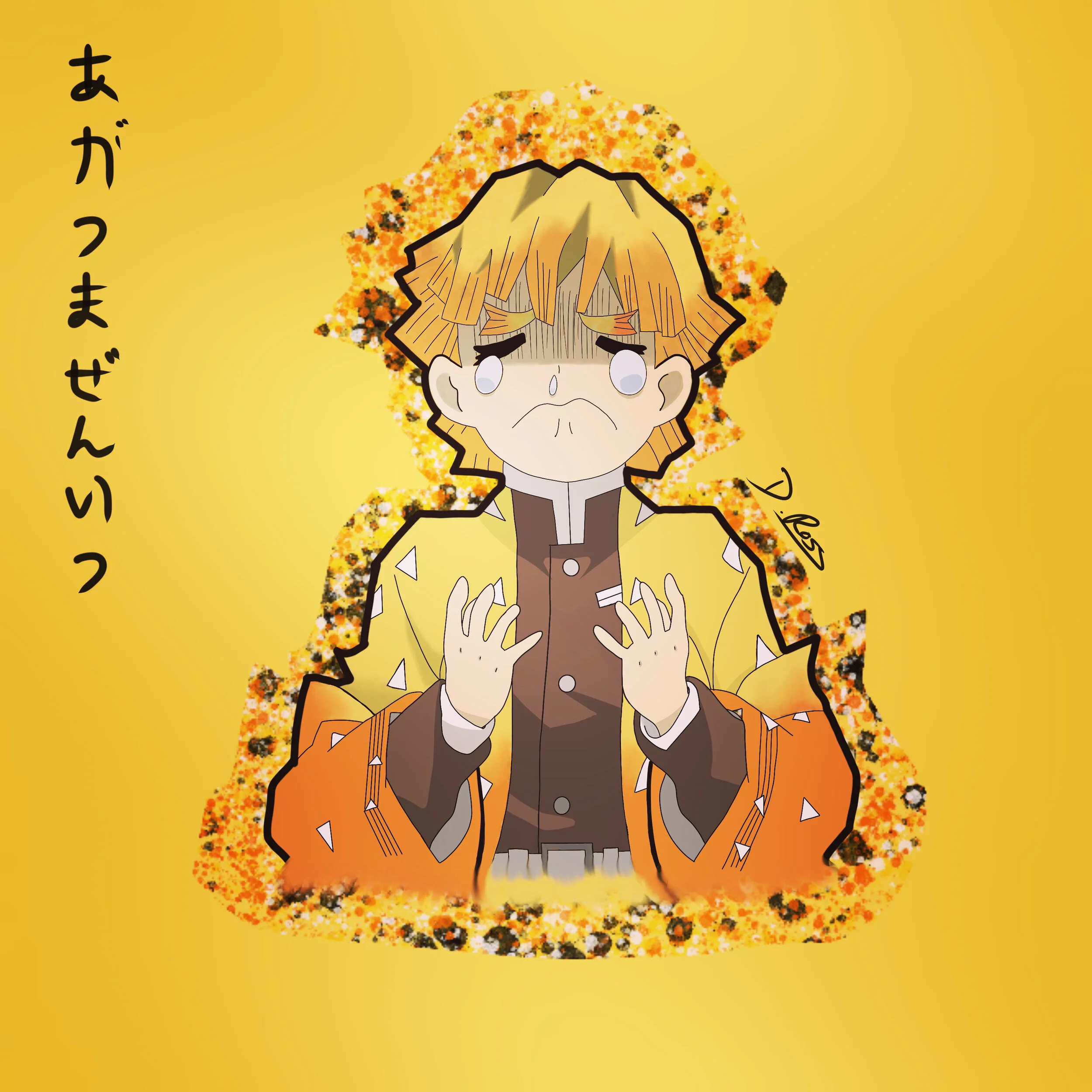 Zenitsu Fan Art from Demon Slayer