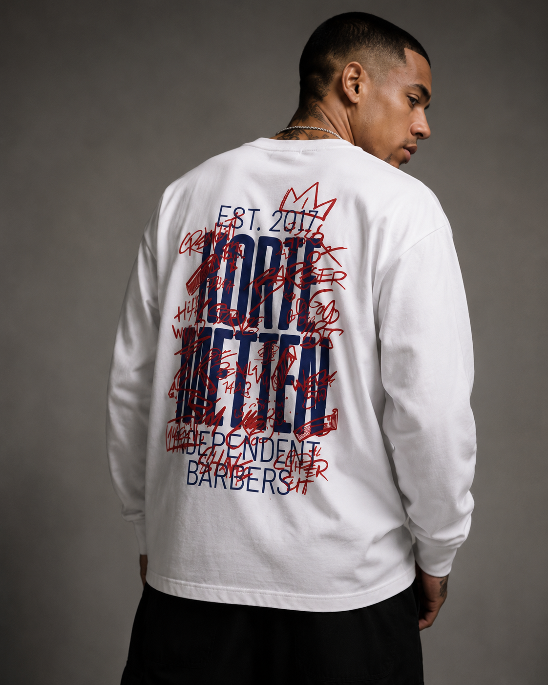 INDEPENDENT BARBERS CREWNECK SWEATER