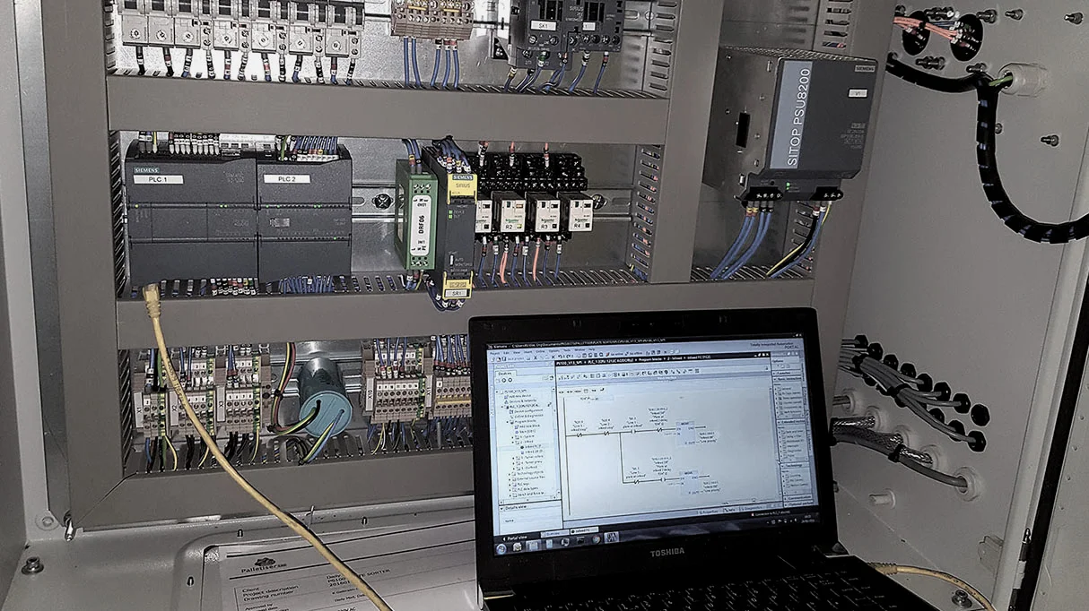 Interfacing with a PLC need not involve directly connecting a laptop!
