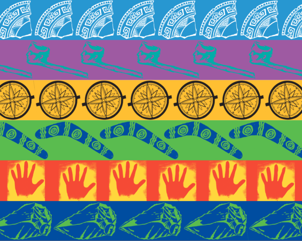 National Archaeology Week graphics by Liz McGrath.