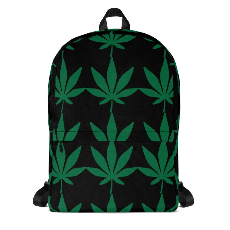 Green Phlower Bookbag