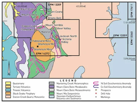 Location of Aus Tin’s tenements, Pembroke & Silver Valley Discoveries at Black Snake Plateau, 220km northwest of Brisbane