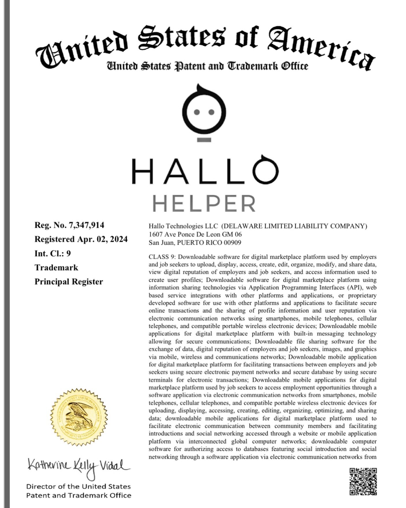 ¡¡¡It's official!!! Hallo Helper ya es una marca registrada 🥳✨ #celebrating #friyay