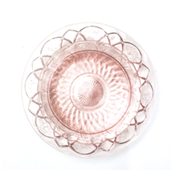 Mixed Vintage Pink Plate Collection
