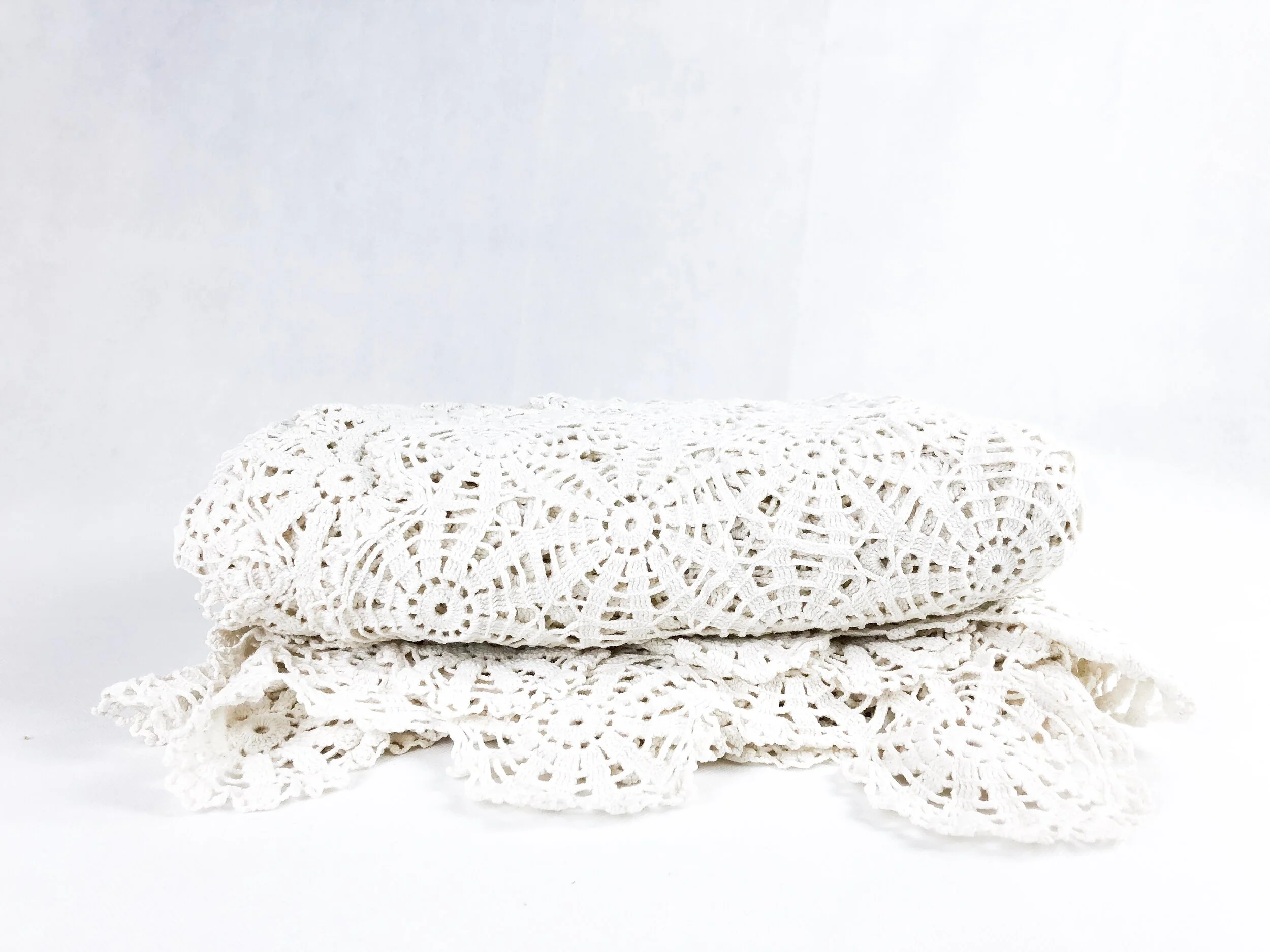 Vintage Crochet Tablecloth