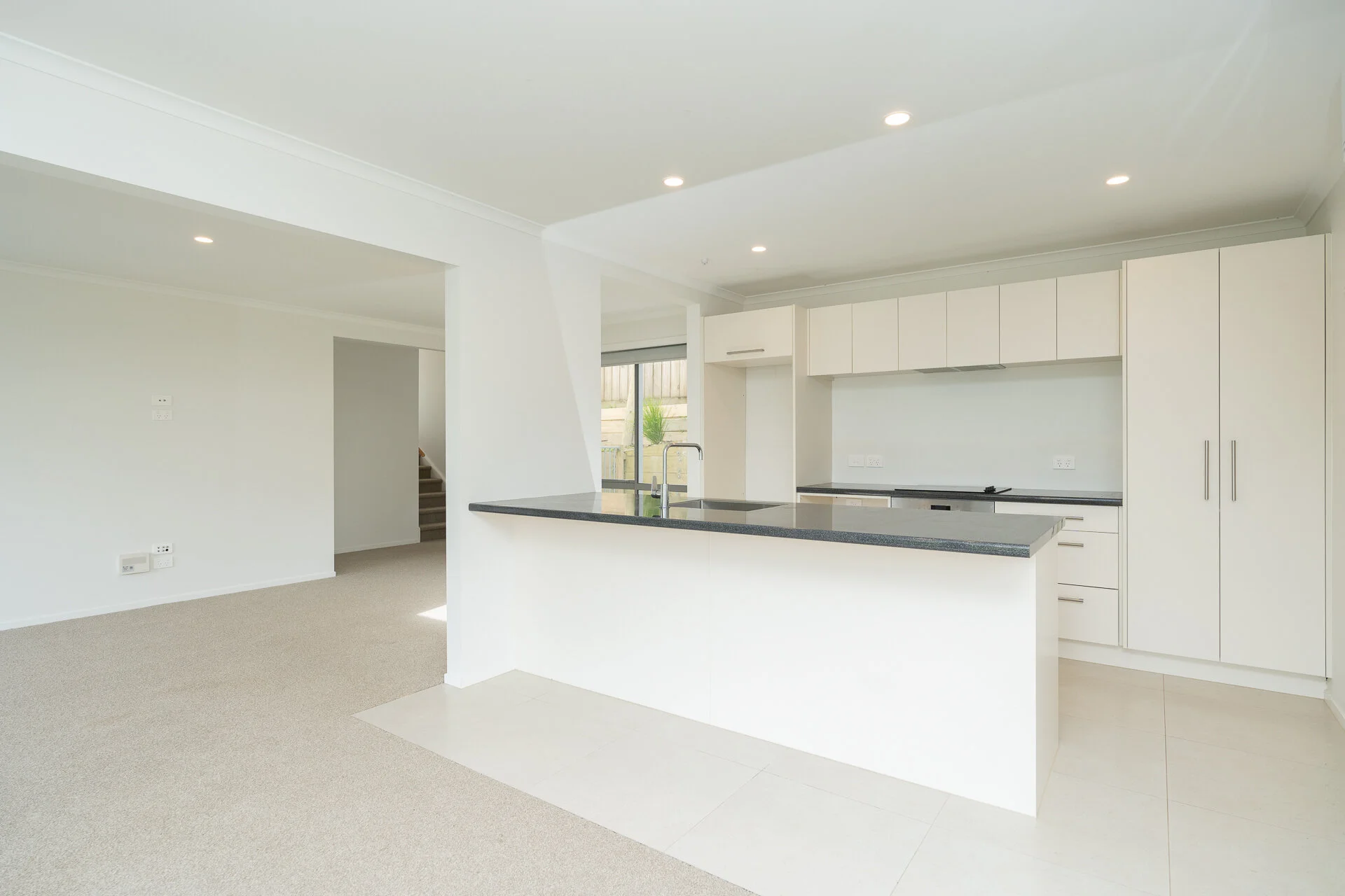 Open plan kitchen dining