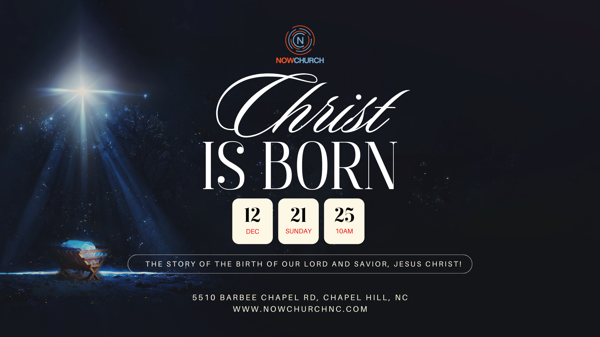 Christ Is Born | December 21st | 10am