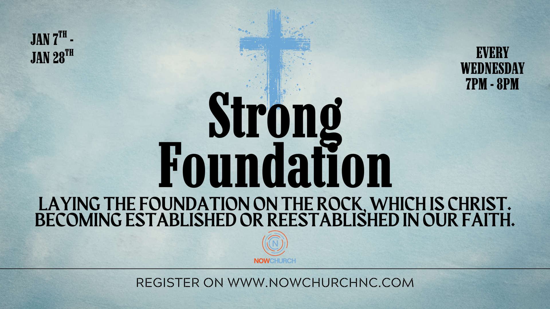 Foundations | January Classes (Wednesday Nights)