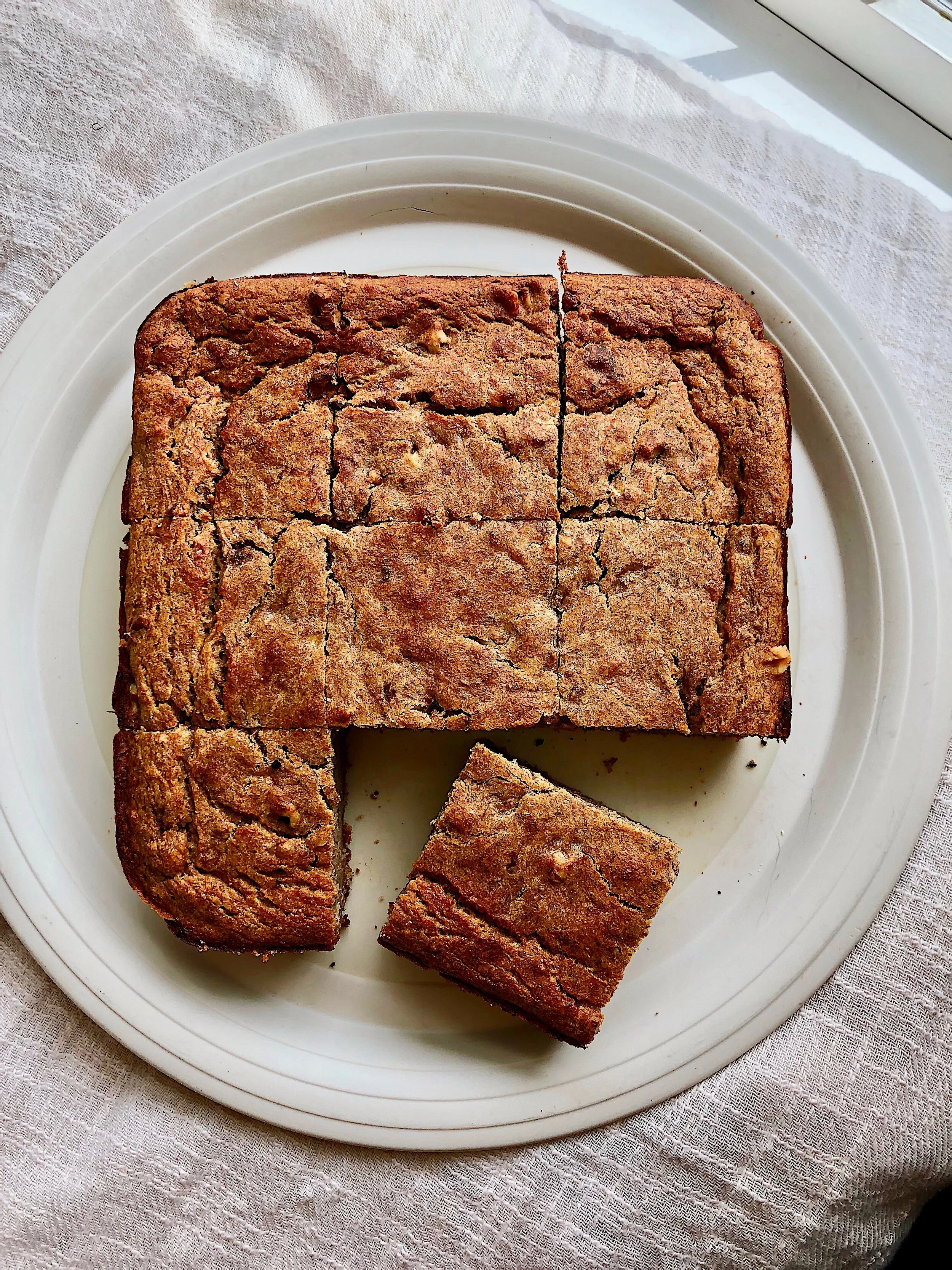 Vegan Banana Walnut Cake